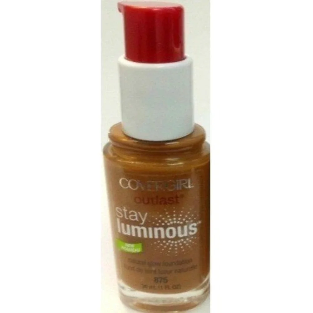 New lot of 3 Covergirl Outlast Stay Luminous Foundation 875 Soft Sable 1oz‎ Each